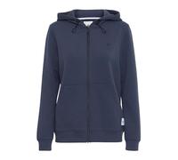 NORTH BEND NBTara Damen sportliche Sweatjacke Kapuzenjacke Hoodie atmungsaktiv und komfortabel mit Kapuze, Größe:42, Farbe:Blue Nights (2154)