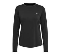 NORTH BEND NBTergola Damen sportliches Longsleeve Langarmshirt atmungsaktiv und komfortabel mit Rundhalsausschnitt, Größe:40, Farbe:Black (1001)