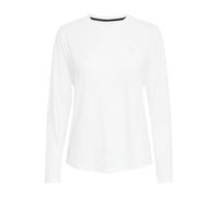 NORTH BEND NBTergola Damen sportliches Longsleeve Langarmshirt atmungsaktiv und komfortabel mit Rundhalsausschnitt, Größe:40, Farbe:White (1002)