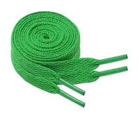 North Bund 2 Paar Flache Schnürsenkell für Sneaker, Sportschuhe,Laufschuhe,Turnschuhe 8mm Flat Shoelace Ersatz Schnürsenkel Grün 120cm