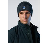 North Sails Beanie Breiter Rippstrick mit Logo-Patch Einheitsgröße