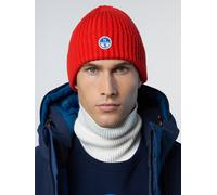 North Sails Beanie Breiter Rippstrick mit Logo-Patch Einheitsgröße