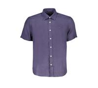 Bio Baumwollhemd mit Stickerei und italienischem Kragen - Größe: M