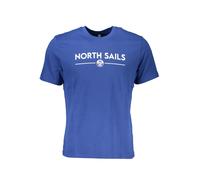 North Sails Herren T-Shirt Blau mit Logo Basic Style - Größe: 2XL