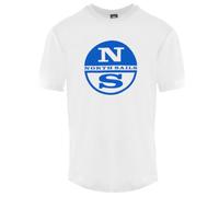 North Sails Circle NS Logo White T-Shirt 2XL