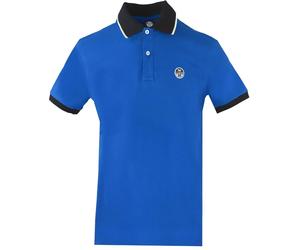North Sails Contrast Collar Blue Polo S