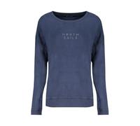 North Sails Sweatshirt ohne Reißverschluss Damen Bio-Baumwolle Rundhals Langarm Blau Größe L