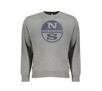 North Sails Gebürstetes Langarm-Rundhals-Sweatshirt mit Logo - Größe: M