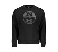 North Sails Gebürstetes Langarm-Rundhals-Sweatshirt mit Logo - Größe: XL