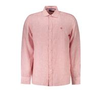 NORTH SAILS Hemd Herren Regular Fit Langarm Leinen rosa, L