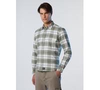 NORTH SAILS Hemd Herren Regular Fit Langarm Flanell grau, M