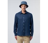 North Sails Hemd Leinen mit gesticktem Logo 2XL