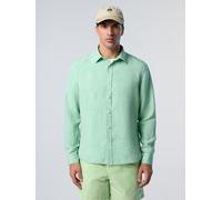 North Sails Hemd Leinen mit gesticktem Logo L