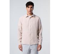 North Sails Hemd Leinen mit gesticktem Logo L