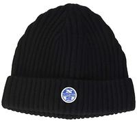 North Sails Herren Beanie W/Logo Winter-Hut, Black, Einheitsgröße