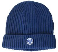 North Sails Herren Beanie W/Logo Winter-Hut, Dark Denim, Einheitsgröße