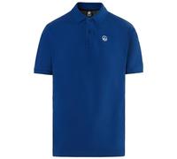 North Sails Herren-Poloshirt aus Baumwoll-Piqué mit kurzen Ärmeln - Regular Fit, Ozeanblau, Small