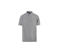 NORTH SAILS Herren-Poloshirt aus Bio-Baumwoll-Piqué mit Logo-Patch, Grey Melange, XL