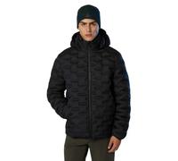 NORTH SAILS Herren Pufferjacke Laser, wasserdicht, recyceltes Polyester, normale Passform, XS-3XL, Schwarz/Grau/Marineblau, mit abnehmbarer Kapuze, Schwarz , XL
