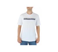 North Sails Herren Sommer T-Shirt 100% Baumwolle Weiß - Größe: XL