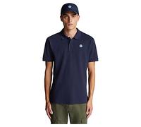NORTH SAILS Herren SS Polo W/Logo Polohemd, Marineblau, Small