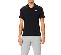 NORTH SAILS Herren SS Polo W/Logo Polohemd, Schwarz, Large