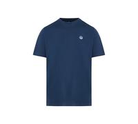 North Sails Herren T-Shirt aus Baumwolljersey mit kurzen Ärmeln - Regular Fit, Dark Denim, XXL