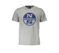 North Sails Rundhals TShirt Grau Logo Edition - Größe: L