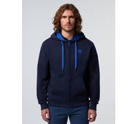 North Sails Kapuzenpullover Durchgehender Reißverschluss mit Logo-Patch 3XL