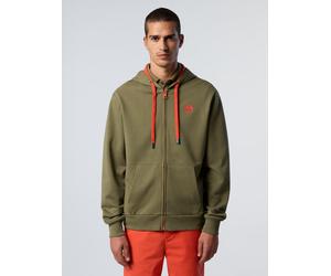 North Sails Kapuzenpullover Durchgehender Reißverschluss mit Logo-Patch M
