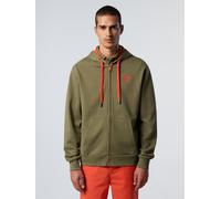 North Sails Kapuzenpullover Durchgehender Reißverschluss mit Logo-Patch XL