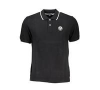 North Sails Klassik Polo Schwarz Weiß Kontrast - Größe: S