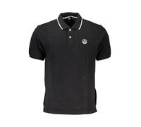 North Sails Klassisches Polo Kurzarm Schwarz - Größe: M