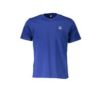North Sails Kurzarmshirt Blau Rundhals Logo - Größe: M