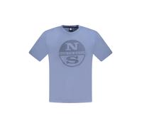 North Sails Kurzes T-Shirt mit Rundhals und Logo Druck - Größe: M