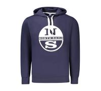 North Sails Langarm Hoodie Gebürstet Print Logo Sweatshirt - Größe: 2XL