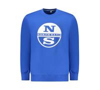 North Sails Langarm Sweatshirt Gebürstet Rundhals Print Logo - Größe: S