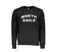 North Sails Langarm Sweatshirt Rundhals Logo Schwarz - Größe: XL