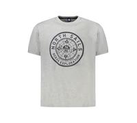 North Sails Logo Druck Kurzarmshirt Rundhals - Größe: 3XL