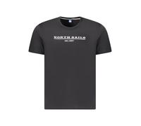 North Sails Logo Print Kurzarmshirt Rundhals - Größe: M