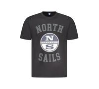 North Sails Logo Print Kurzarmshirt Rundhals Herren Damen - Größe: XL