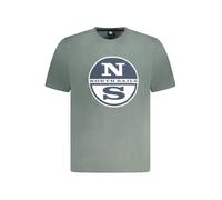 North Sails Logo Print Rundhals T-Shirt Kurzarm - Größe: 2XL
