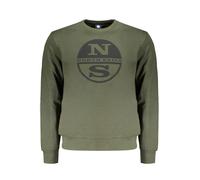 North Sails Logo Sweatshirt Langarm Rundhals Gebürstet - Größe: M
