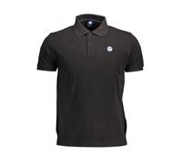 North Sails Polo kurzarm 2 Knoepfe Schwarz Naturfasern - Größe: 2XL