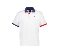 NORTH SAILS Polo-Shirt Herren Regular Fit Kurzarm Baumwoll-Piqué weiß, S