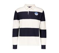 NORTH SAILS Polo-Shirt Herren Regular Fit Langarm Baumwoll-Jersey blau, S