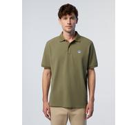 North Sails Herren-Poloshirt aus Baumwoll-Piqué mit kurzen Ärmeln - Regular Fit, Deep Green, Medium