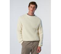 North Sails Herrenpullover Mann Fisherman's Rib Crew-neck Sweater Weiß M