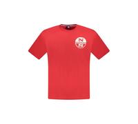North Sails Rosso Baumwoll Herren T-Shirt 2XL