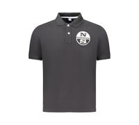 North Sails Schwarzes Baumwoll-Herren-Polo L